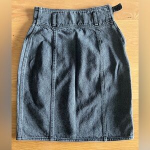 Iceberg Jeans Charcoal Denim Pencil Skirt